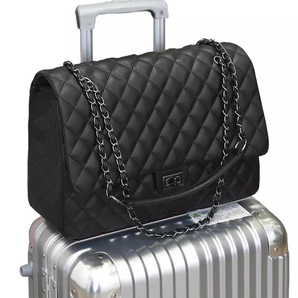 Large black travel bag